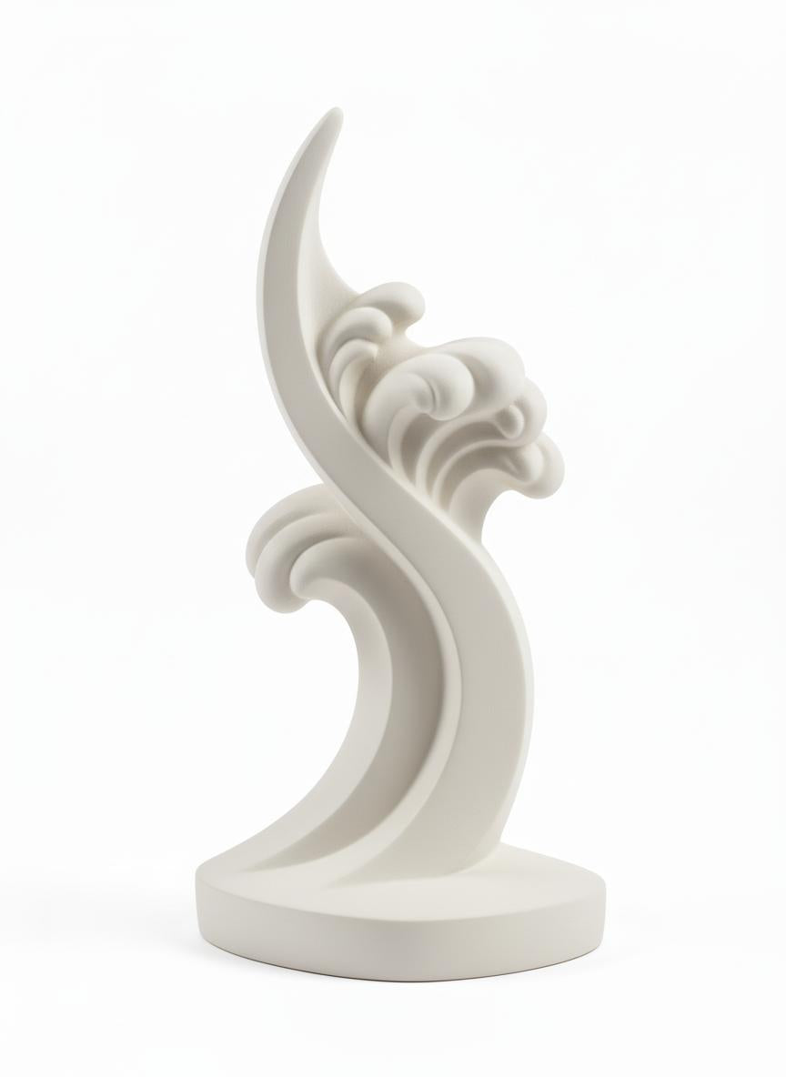 Abstract Wave Decor Sculpture
