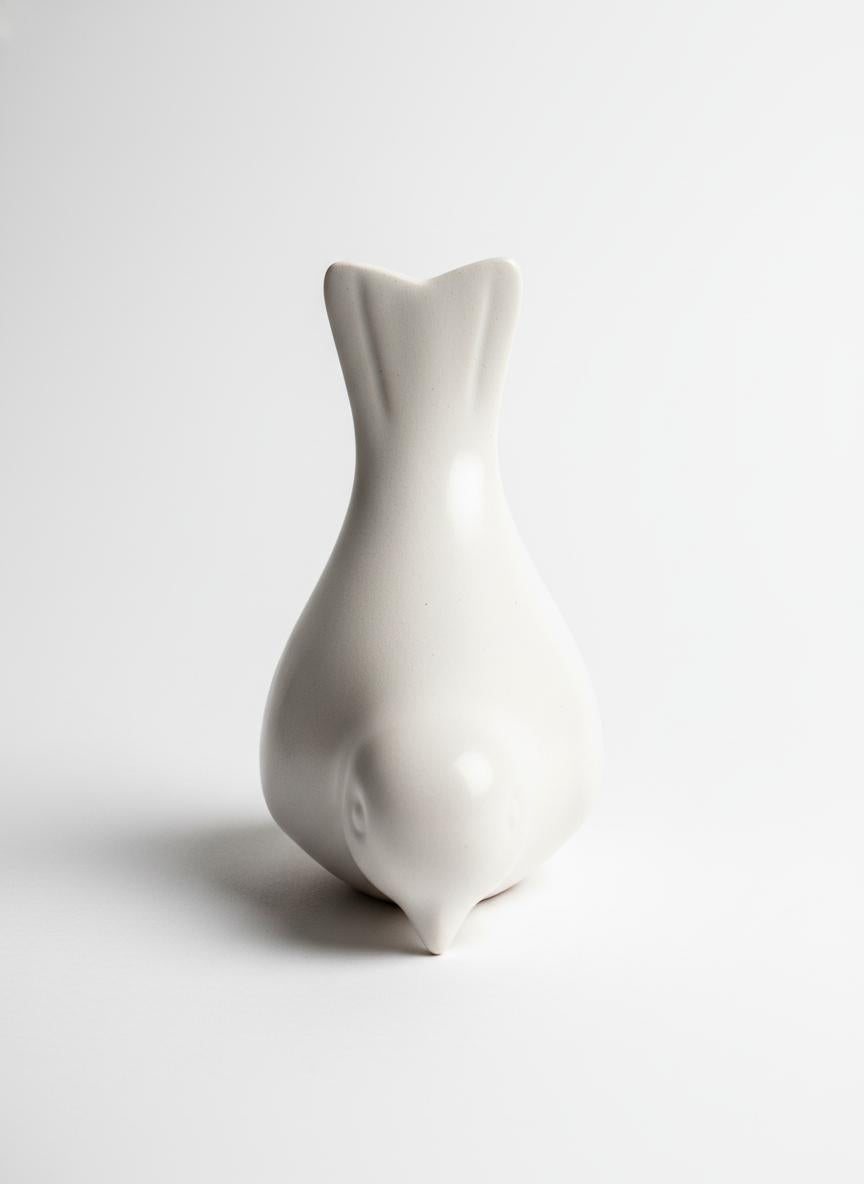 Ceramic Bird Ornament Sculpture
